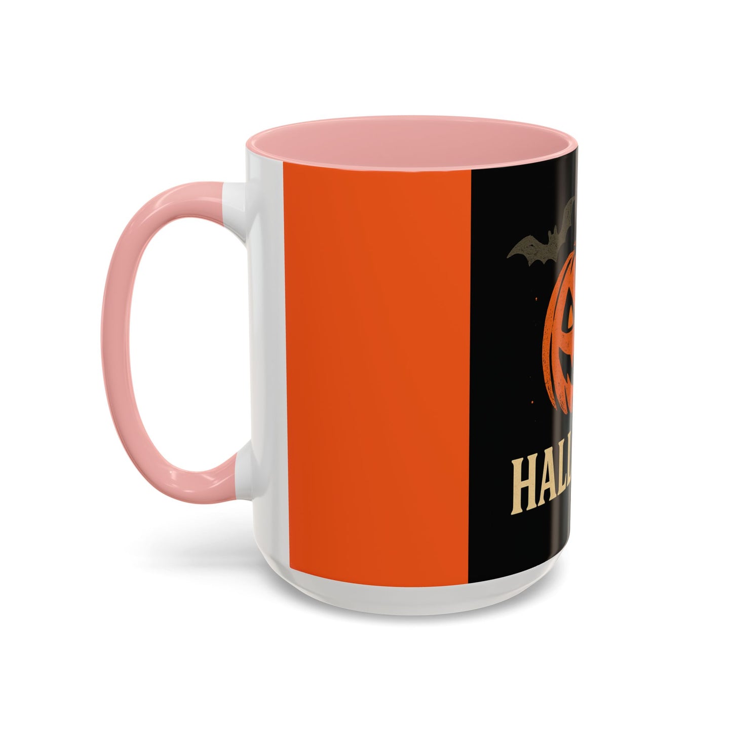 Halloween Accent Coffee Mug - Spooky Pumpkin Design, Perfect for Fall, Autum Coffee Lovers, Holiday Gift, Home Decor