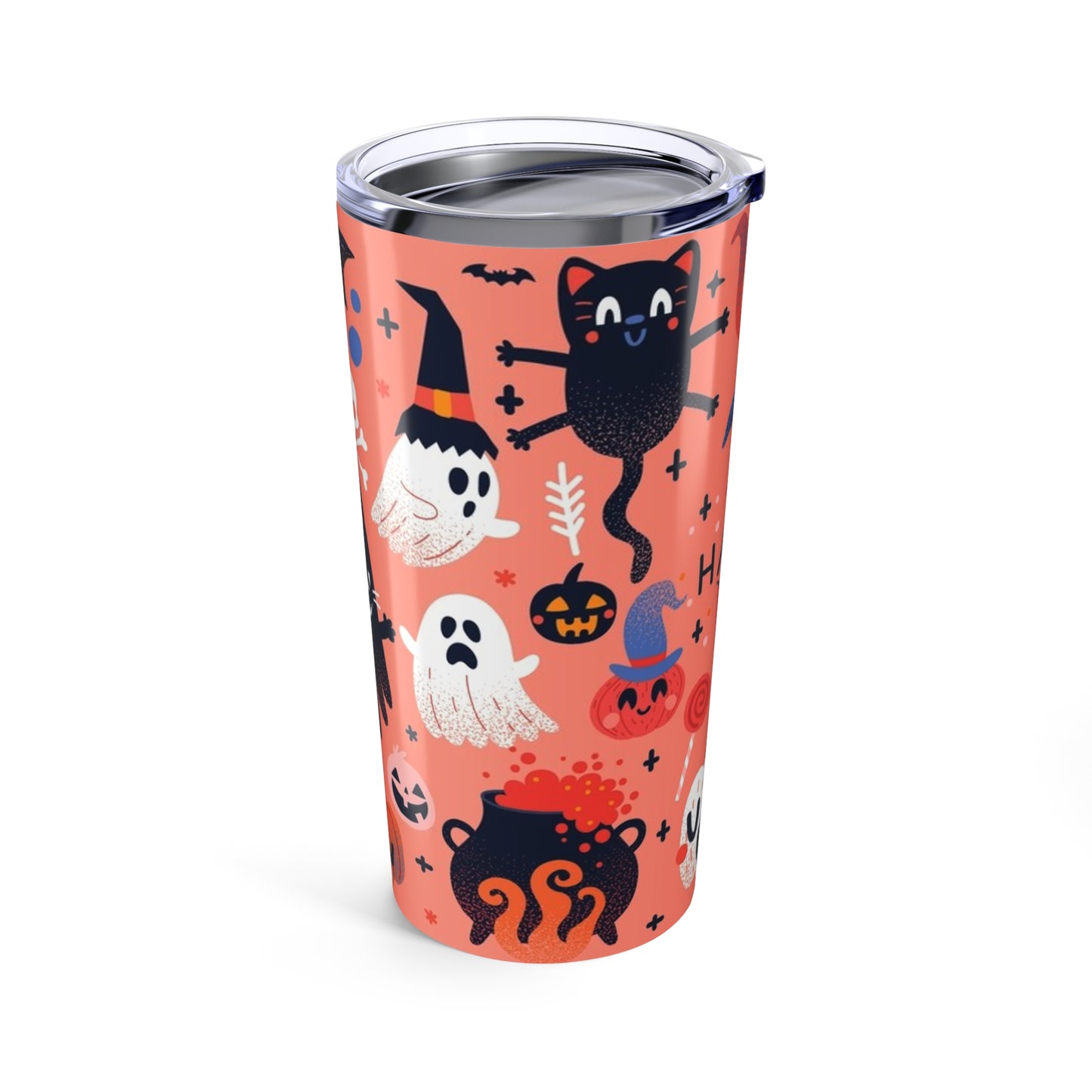 Halloween Tumbler 20oz, Cute Halloween Travel Mug, Fall Coffee Cup, Spooky Gift for Witch Lovers