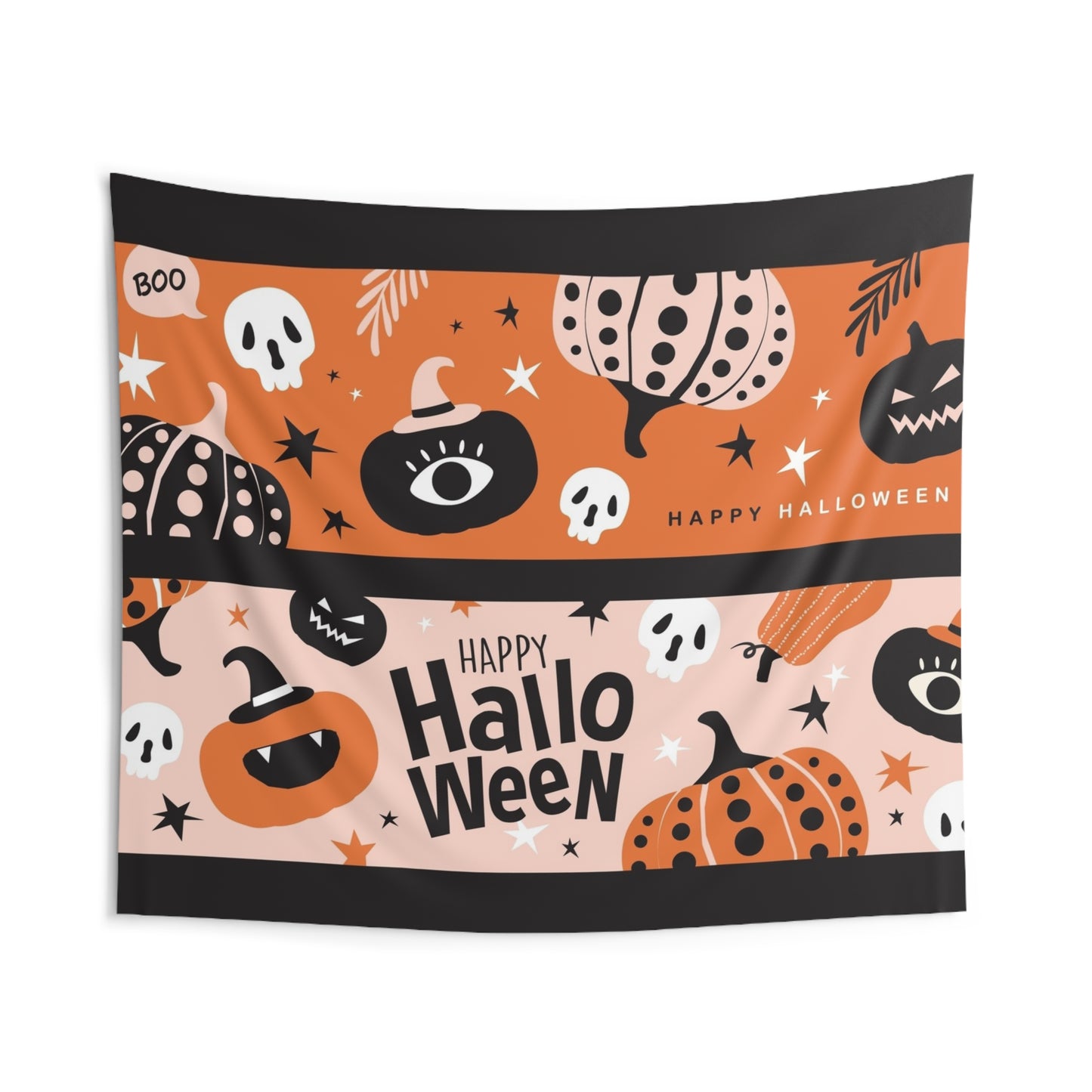 Halloween Indoor Wall Tapestry, Festive Home Decor, Fall Wall Hanging, Spooky Room Decoration, Seasonal Party Decor, Pumpkin Wall Art