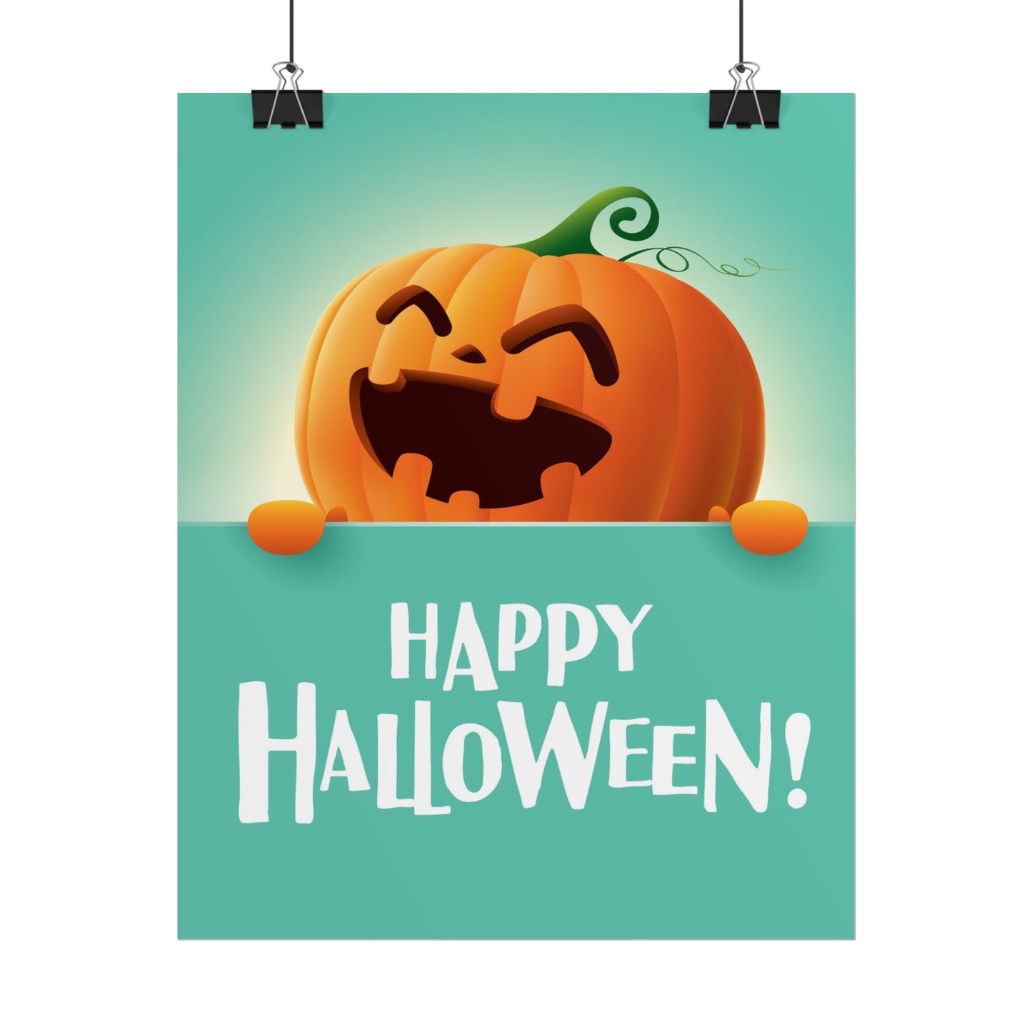 Happy Halloween Rolled Posters, Festive Wall Art, Trick or Treat Decor, Halloween Party Supplies, Pumpkin Print, Fall Decorations