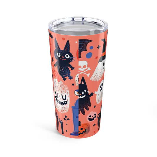 Halloween Tumbler 20oz, Cute Halloween Travel Mug, Fall Coffee Cup, Spooky Gift for Witch Lovers