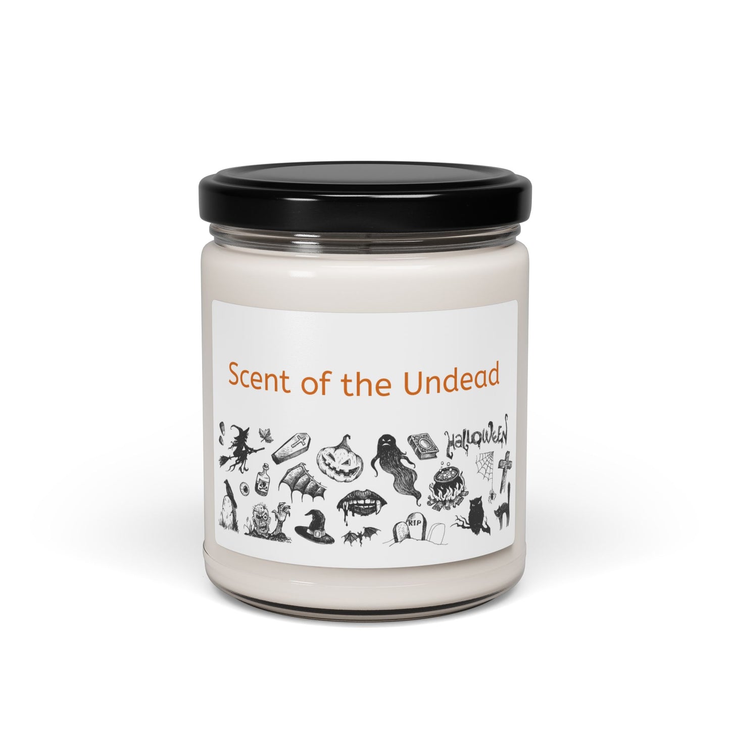 Halloween-Themed Scented Soy Candle, Fall Aromatherapy Candle, Spooky Home Decor, Cozy Gift, Autumn Candle