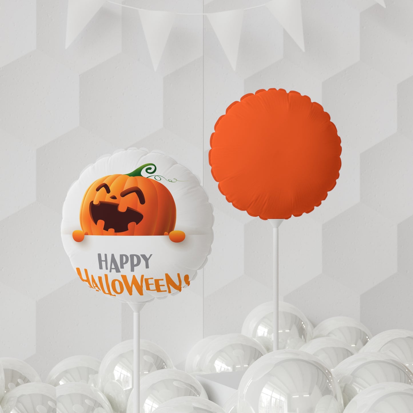 Halloween Balloon Decorations, Pumpkin Party Decor, Round and Heart Shaped, Fall Celebration, Trick or Treat, Festive Balloons