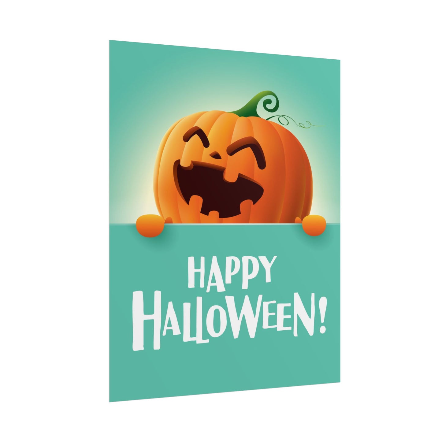 Happy Halloween Rolled Posters, Festive Wall Art, Trick or Treat Decor, Halloween Party Supplies, Pumpkin Print, Fall Decorations