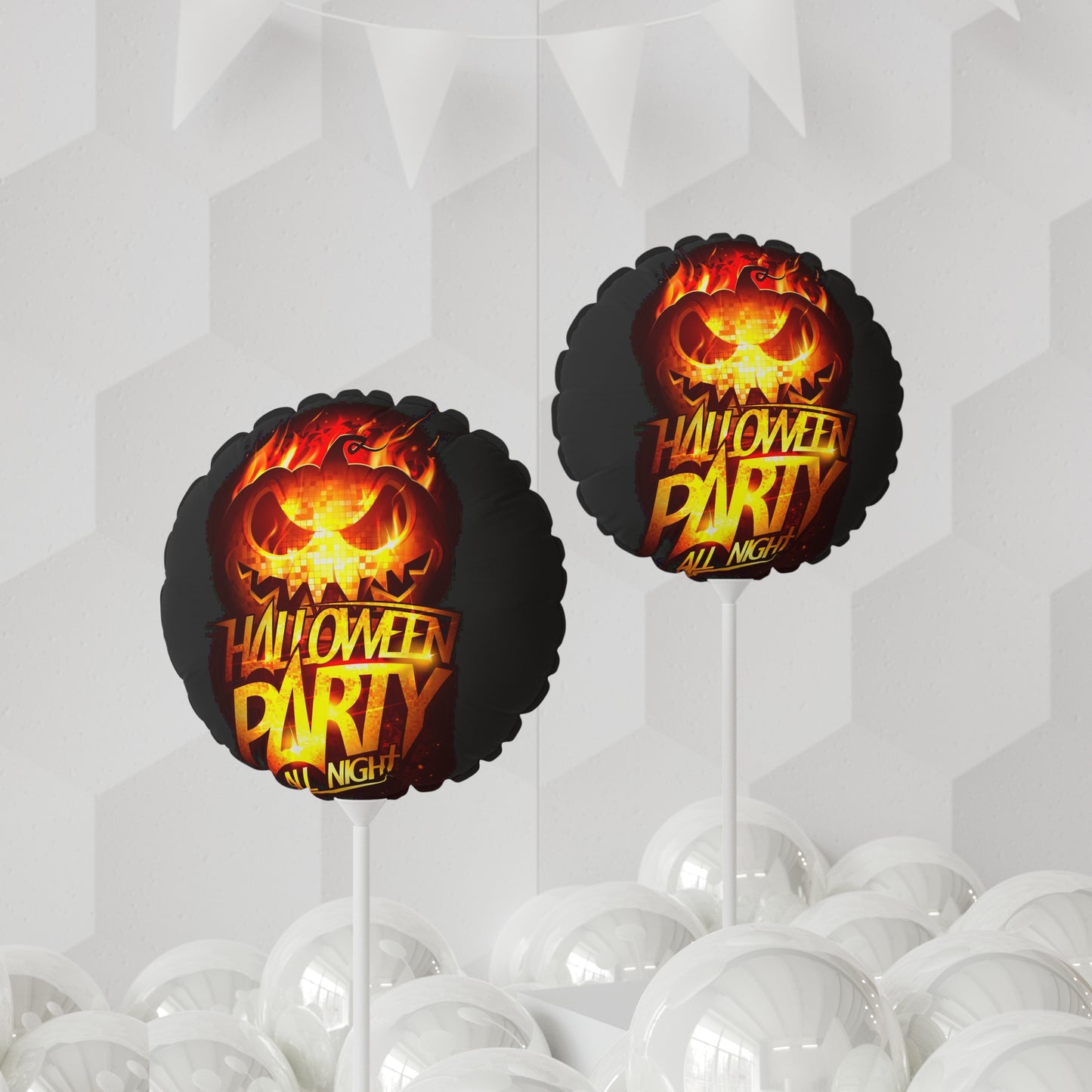 Mysterious TV Hand Balloons, Decorative Round and Heart-shaped Balloons, Unique Party Decor, Gift for Halloween, Spooky Events