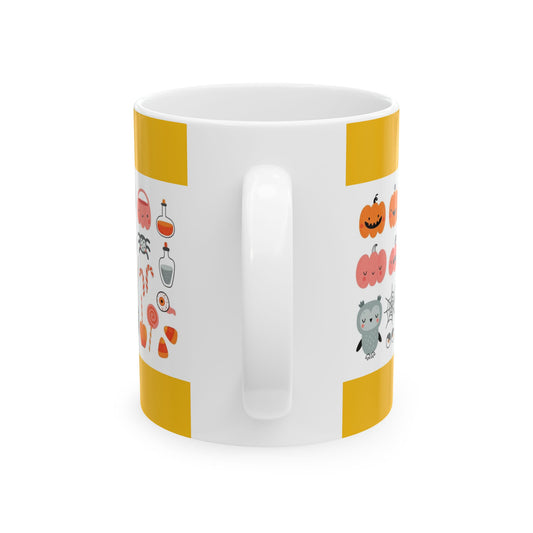 Halloween Ghost Ceramic Mug - Fall Decor, Cute Halloween Gifts