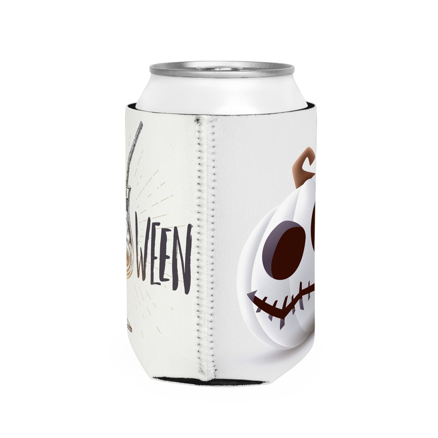 Halloween Can Cooler Sleeve, Spooky Drink Sleeve, Pumpkin Cooler, Party Accessory, Holiday Gift