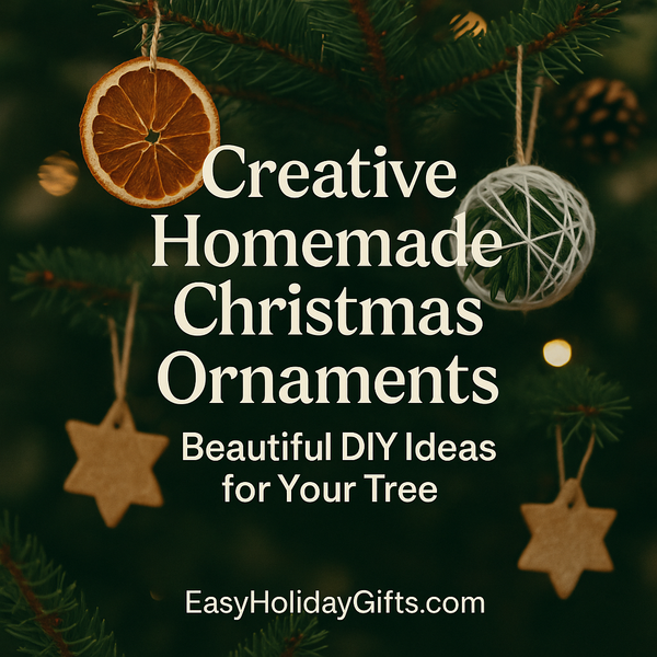 Creative Homemade Christmas Ornaments: Beautiful DIY Ideas for Your Tree
