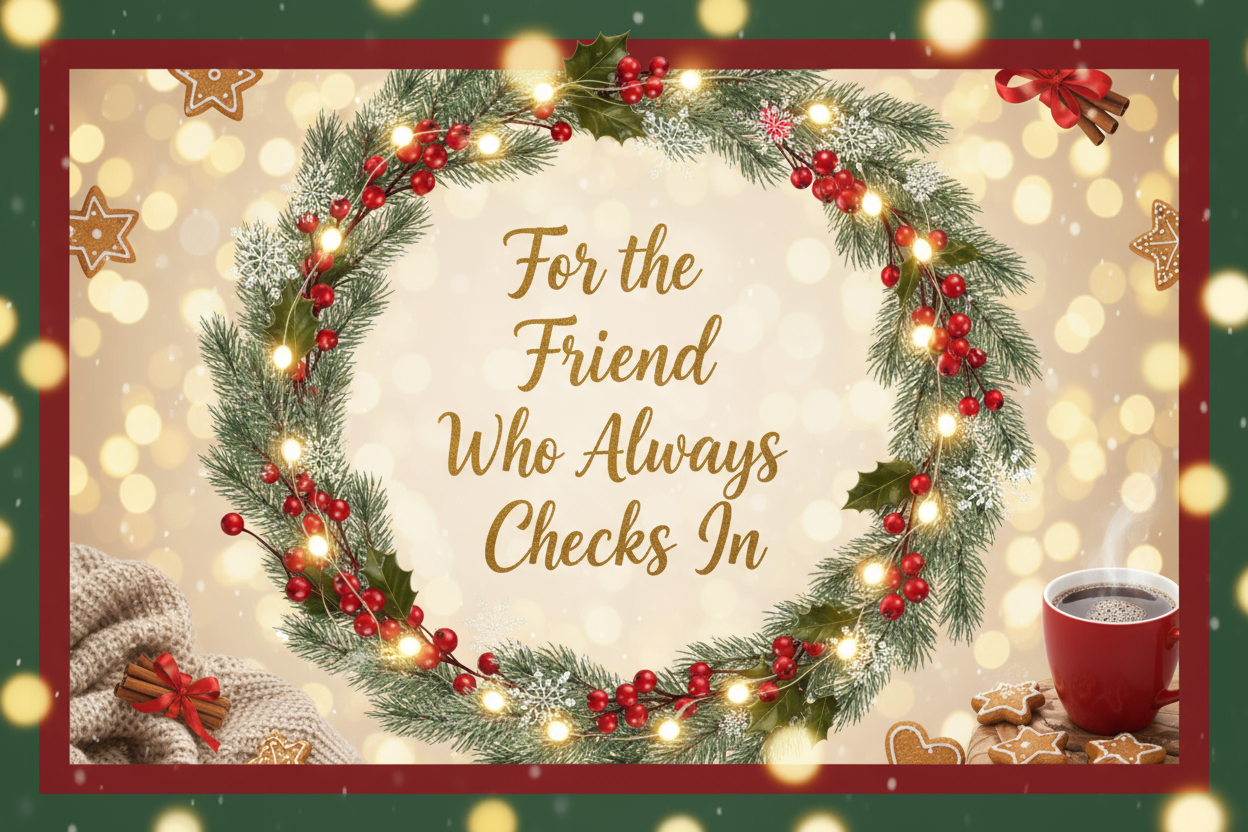 For the Friend Who Always Checks In