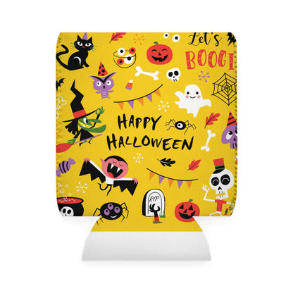Halloween Can Cooler Sleeve - Fun Halloween Party Favor, Kids & Adults, Holiday Decor, Drink Accessories, Festive Gift