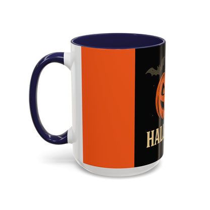 Halloween Accent Coffee Mug - Spooky Pumpkin Design, Perfect for Fall, Autum Coffee Lovers, Holiday Gift, Home Decor