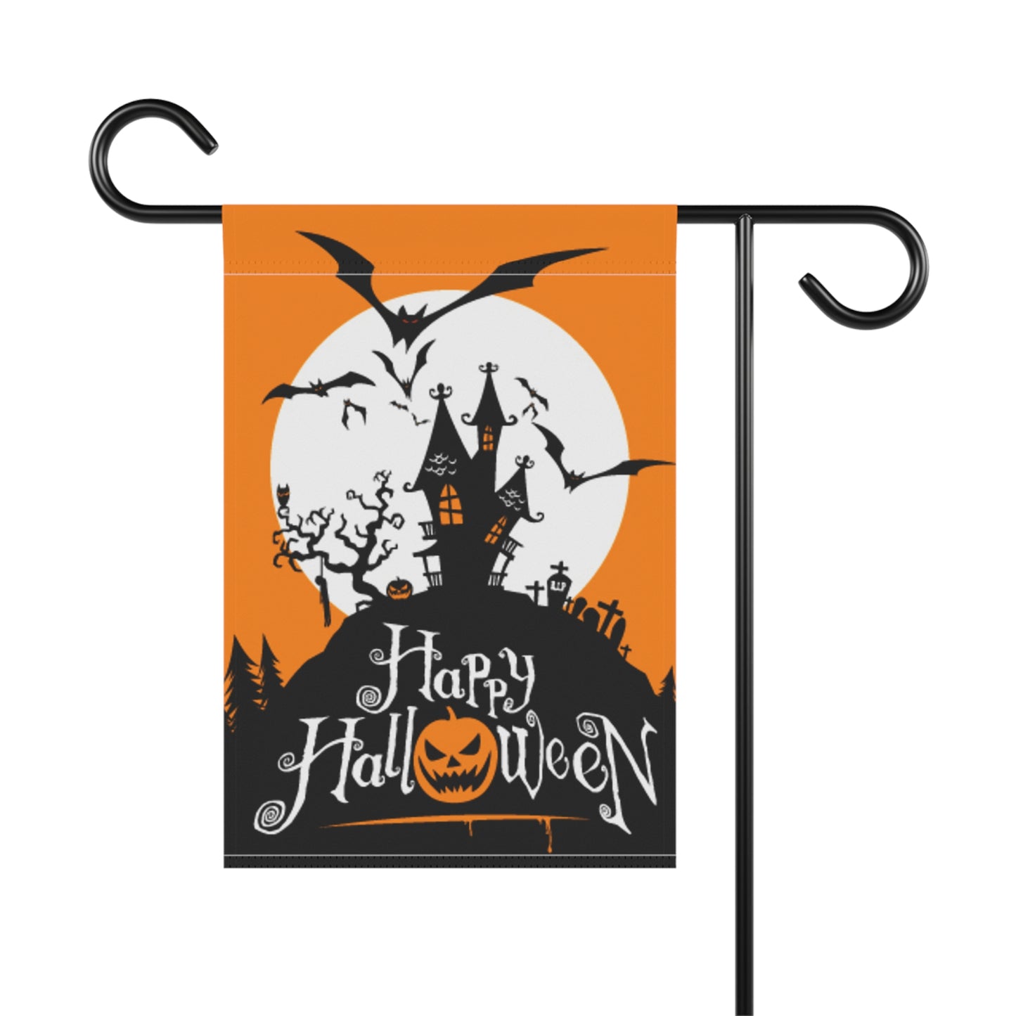 Halloween Garden Banner, Festive Outdoor Decor, Holiday Yard Flag