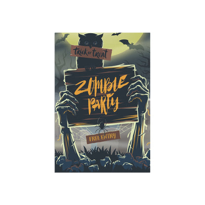 Halloween Garden Banner Zombie