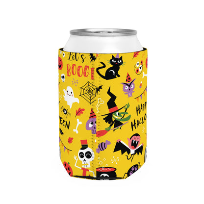 Halloween Can Cooler Sleeve - Fun Halloween Party Favor, Kids & Adults, Holiday Decor, Drink Accessories, Festive Gift