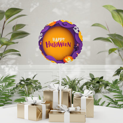 Halloween Balloons, Round & Heart-shaped, Party Decor, Trick or Treat, Fall Celebration, Spooky Decorations, Festive Supplies