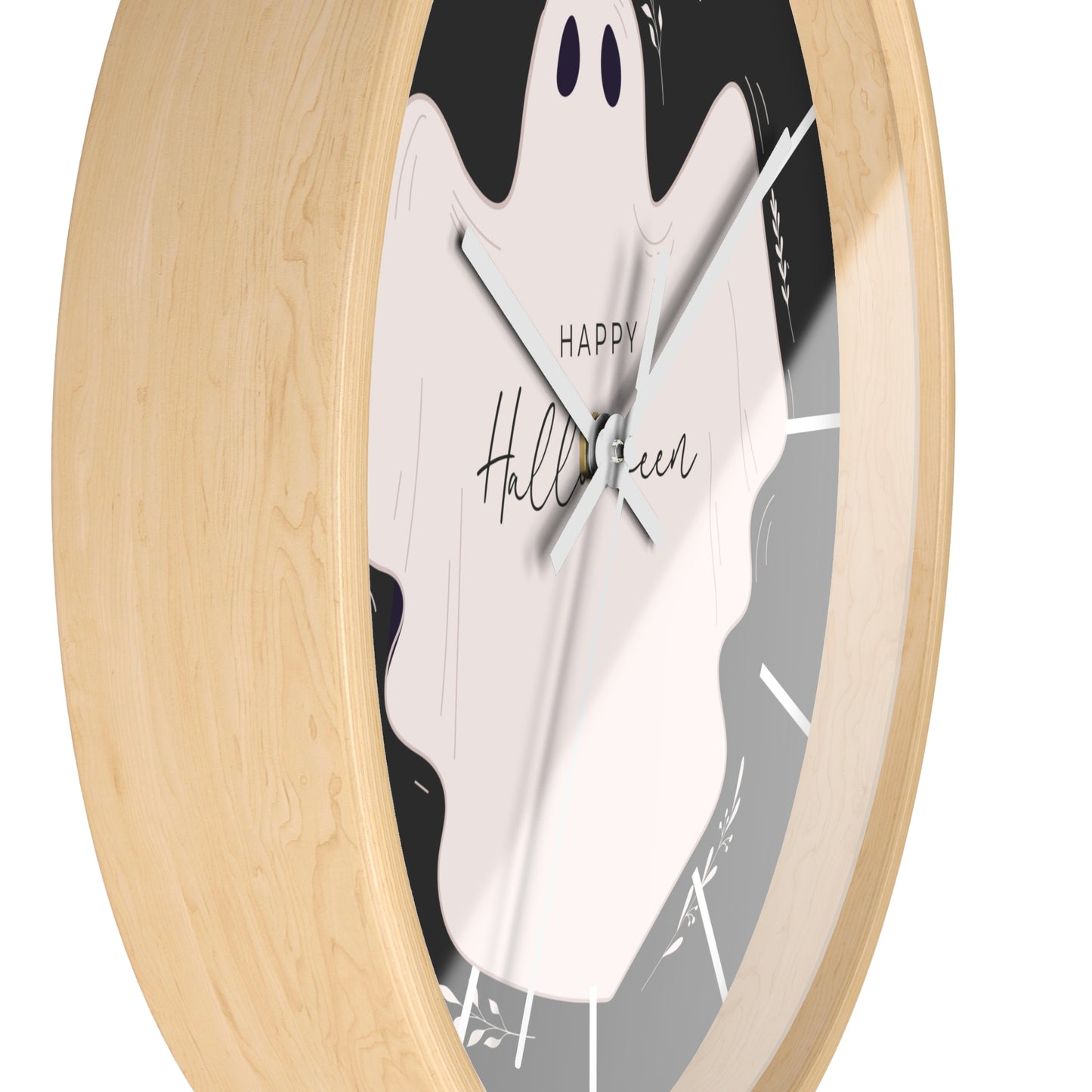 Halloween Themed Wall Clock, Spooky Decor, Halloween Party Timepiece, Witchy Home Decor, Holiday Gift Idea