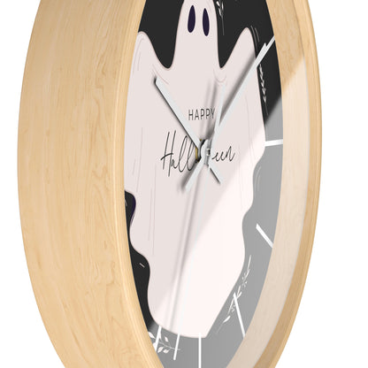 Halloween Themed Wall Clock, Spooky Decor, Halloween Party Timepiece, Witchy Home Decor, Holiday Gift Idea