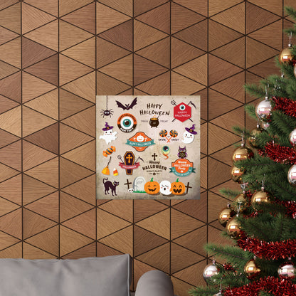 Halloween Matte Vertical Posters, Spooky Wall Art, Trick or Treat Decor, Holiday Party Decorations, Autumn Home Decor, Festive Wall Prints