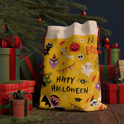 Halloween Gift Bag, Trick or Treat Pouch, Festive Party Favor, Spooky Gift Wrap, Autumn Celebration