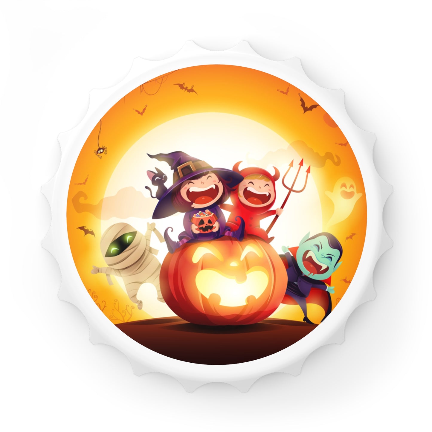 Halloween Themed Bottle Opener, Fun Party Favor, Gift for Beer Lovers, Unique Kitchen Decor, Spooky Bar Accessory