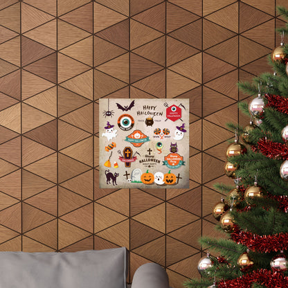 Halloween Matte Vertical Posters, Spooky Wall Art, Trick or Treat Decor, Holiday Party Decorations, Autumn Home Decor, Festive Wall Prints