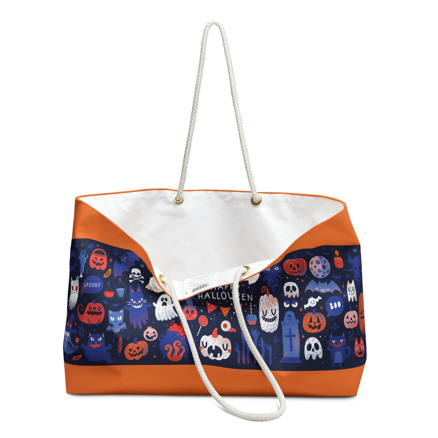 Spooky Halloween Weekender Bag - Perfect for Parties, Fall Festivals, Pumpkin Spice Lovers, Trick or Treating