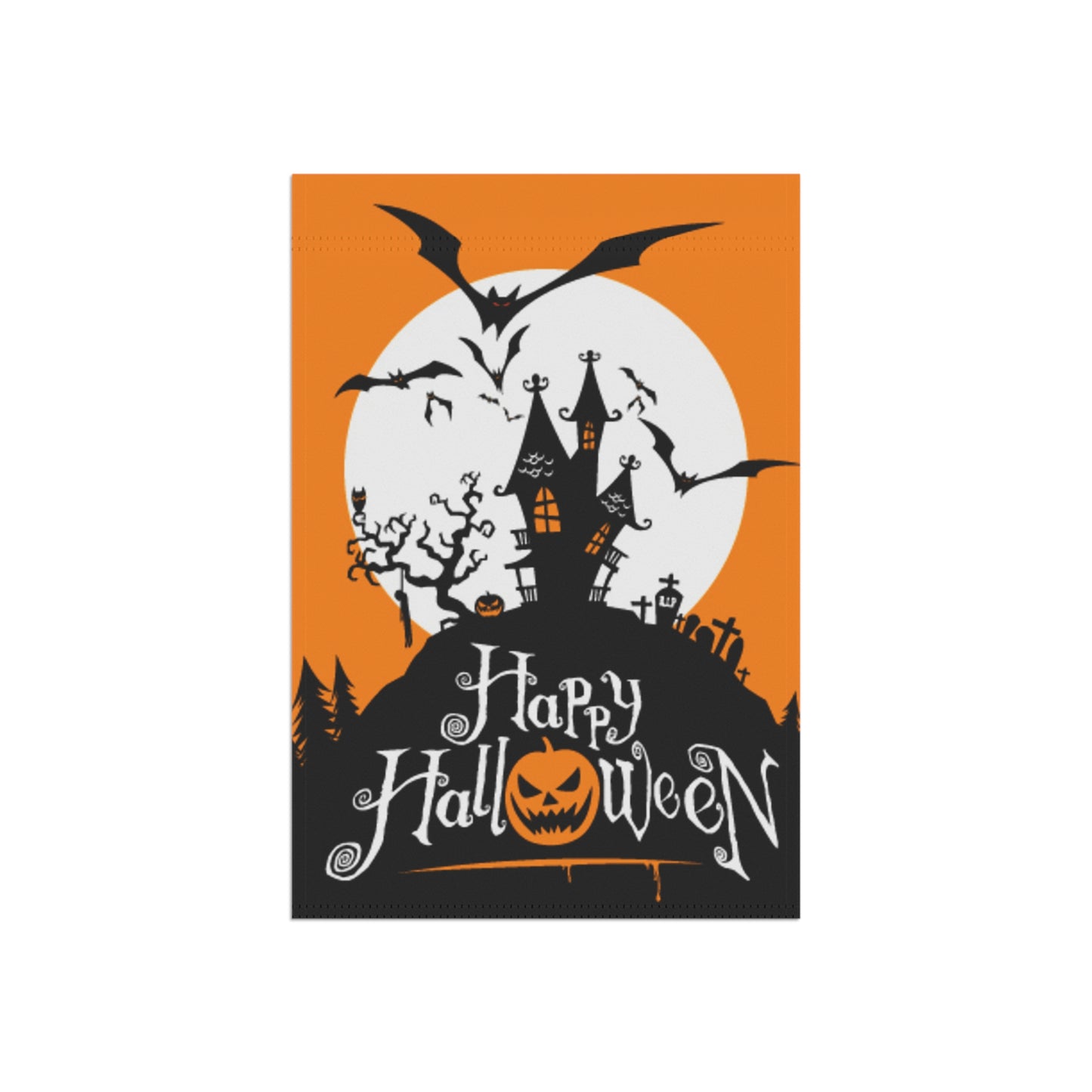 Halloween Garden Banner, Festive Outdoor Decor, Holiday Yard Flag