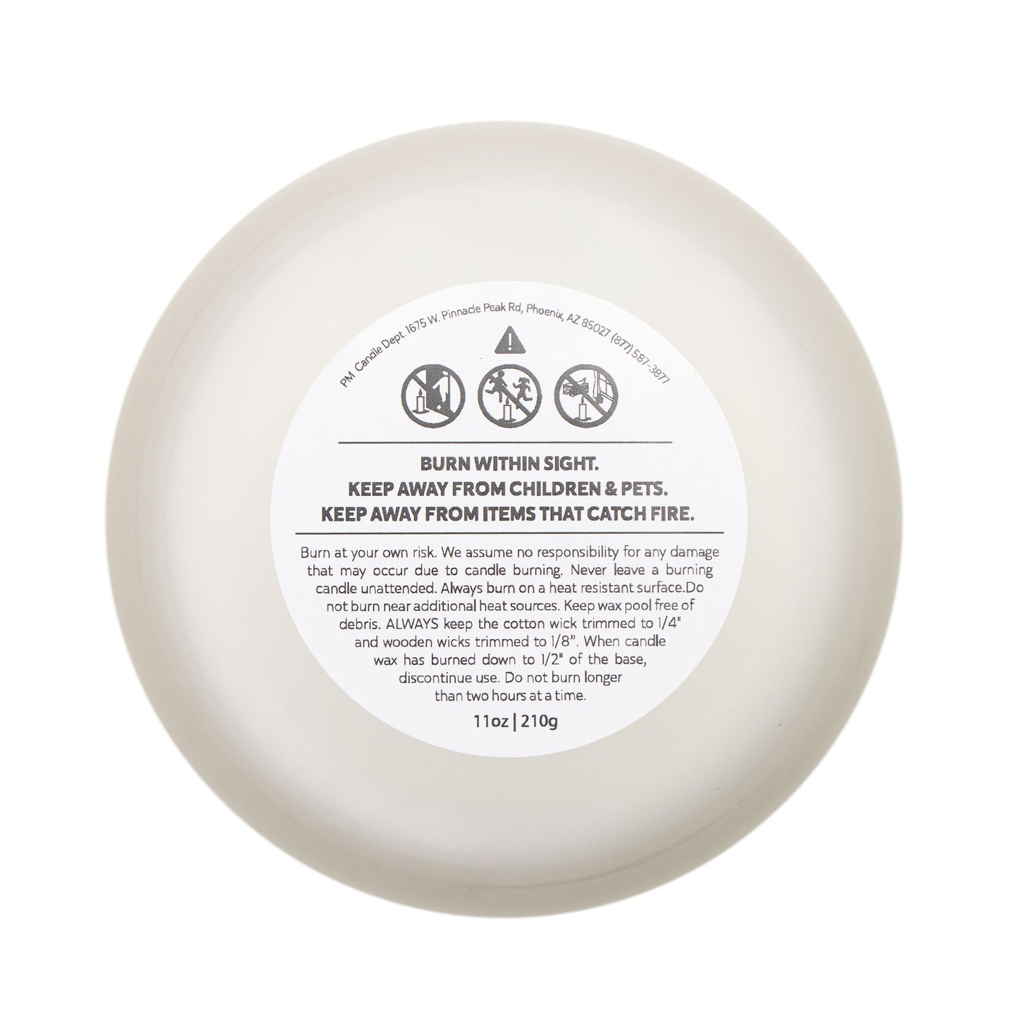 Halloween Frosted Glass Candle, 11oz - Pumpkin Spice Scented, Fall Home Decor,Autumn Candle