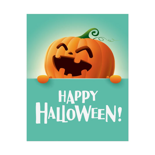 Happy Halloween Rolled Posters, Festive Wall Art, Trick or Treat Decor, Halloween Party Supplies, Pumpkin Print, Fall Decorations
