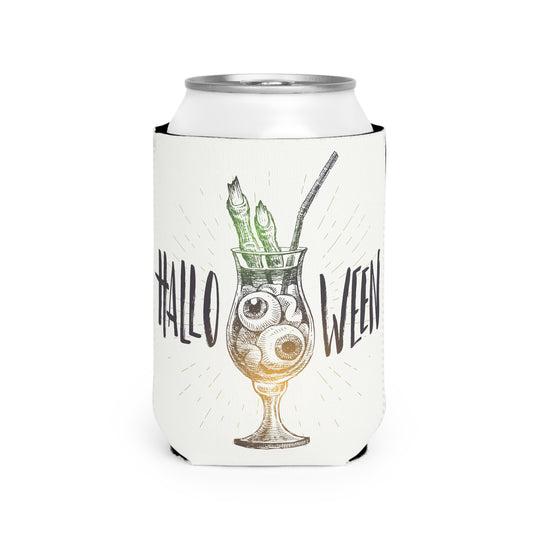 Halloween Can Cooler Sleeve, Spooky Drink Sleeve, Pumpkin Cooler, Party Accessory, Holiday Gift