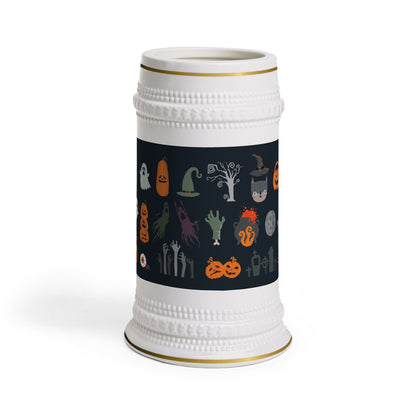 Halloween-Themed Beer Stein Mug | Spooky Drinkware for Parties, Oktoberfest, Autumn Celebrations, Unique Gifts