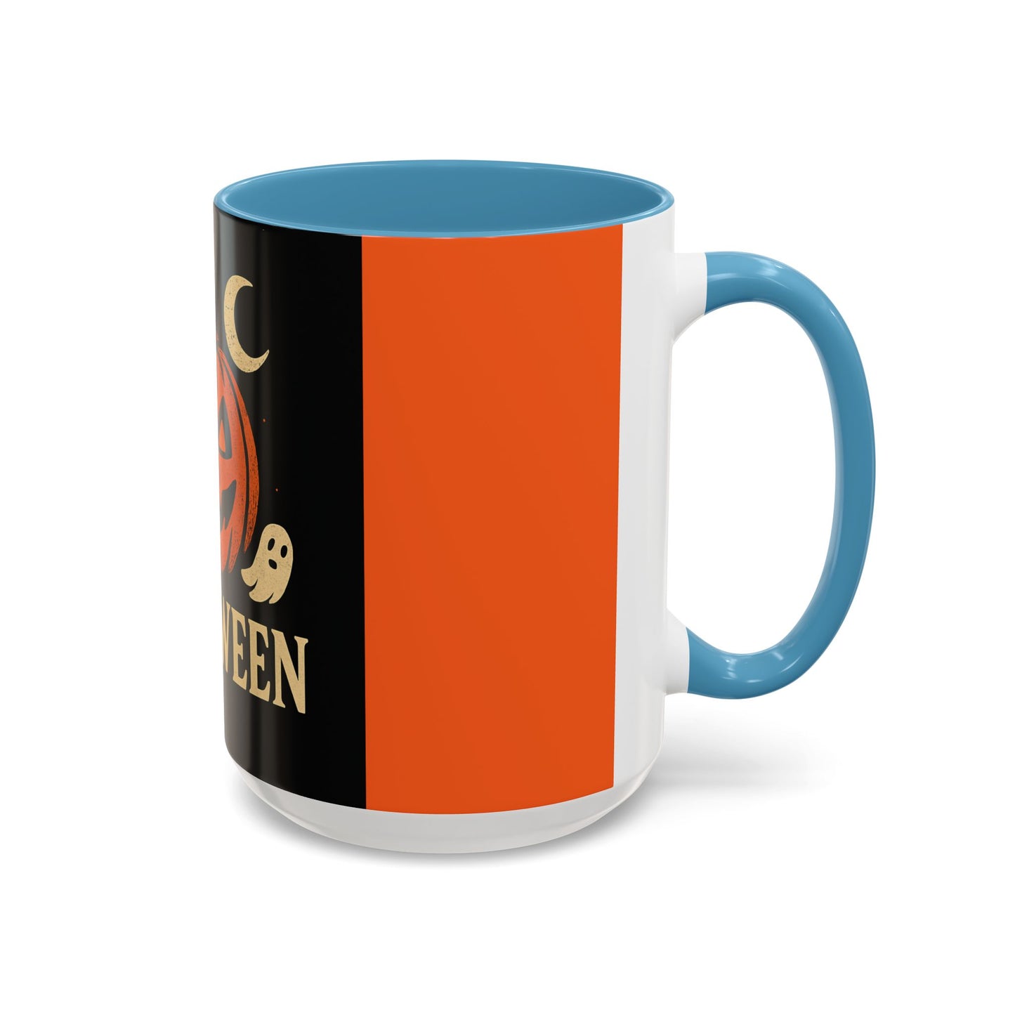 Halloween Accent Coffee Mug - Spooky Pumpkin Design, Perfect for Fall, Autum Coffee Lovers, Holiday Gift, Home Decor