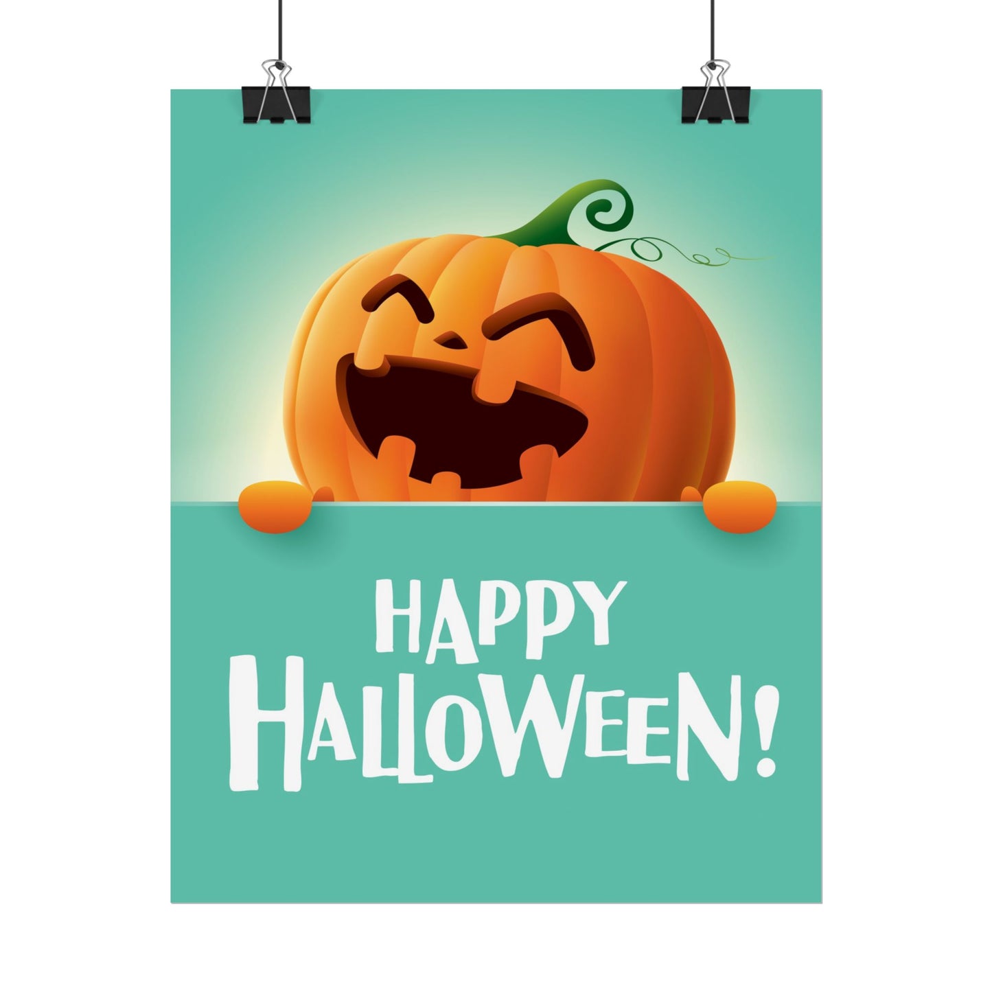 Happy Halloween Rolled Posters, Festive Wall Art, Trick or Treat Decor, Halloween Party Supplies, Pumpkin Print, Fall Decorations