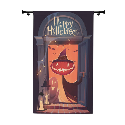 Halloween Window Curtain - Spooky Home Décor, Festive Room Accent, Trick or Treat Spirit, Autumn Vibes, Whimsical Wall Hanging