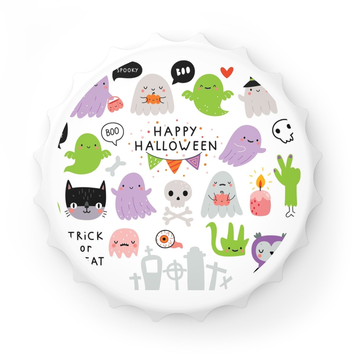 Halloween-Themed Bottle Opener, Spooky Decor, Trick or Treat Gift, Home Bar Accessory, Fall Celebration