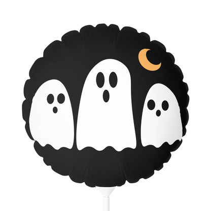 Halloween Balloons, Fun Round and Heart-shaped Party Decorations, Ghost & Haunted House Designs, Spooky Celebrations, Halloween Party