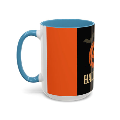 Halloween Accent Coffee Mug - Spooky Pumpkin Design, Perfect for Fall, Autum Coffee Lovers, Holiday Gift, Home Decor