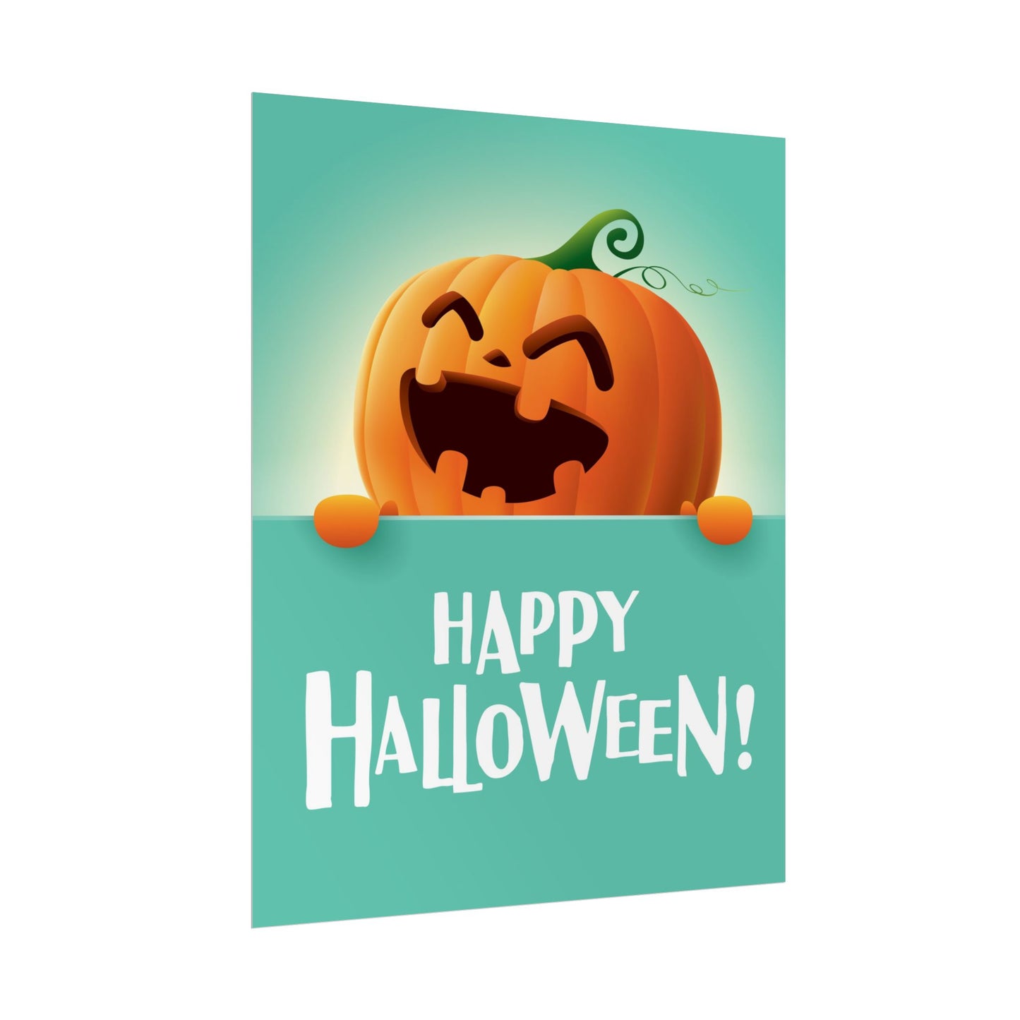 Happy Halloween Rolled Posters, Festive Wall Art, Trick or Treat Decor, Halloween Party Supplies, Pumpkin Print, Fall Decorations