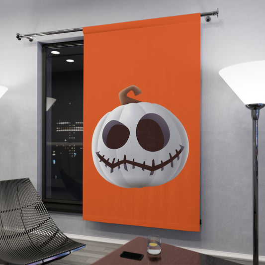 Halloween Pumpkin Window Curtain - Spooky Home Decor, Fall Decor, Halloween Decoration, Room Divider, Festive Gift Idea