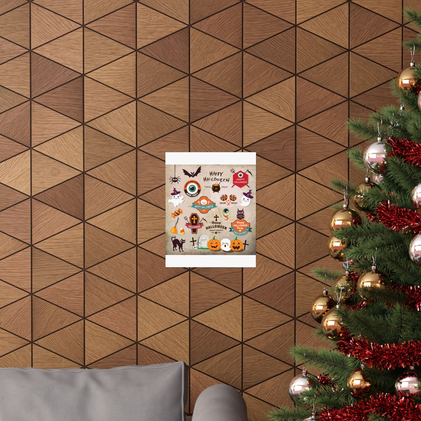 Halloween Matte Vertical Posters, Spooky Wall Art, Trick or Treat Decor, Holiday Party Decorations, Autumn Home Decor, Festive Wall Prints