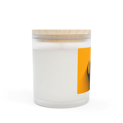 Halloween Frosted Glass Candle, 11oz - Pumpkin Spice Scented, Fall Home Decor,Autumn Candle