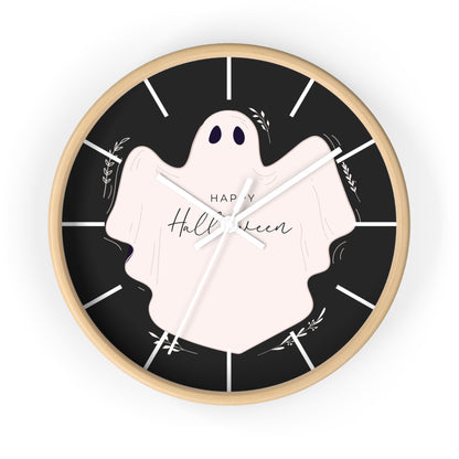 Halloween Themed Wall Clock, Spooky Decor, Halloween Party Timepiece, Witchy Home Decor, Holiday Gift Idea