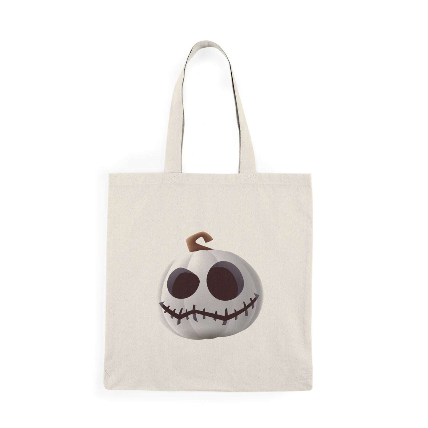 Halloween Trick or Treat Bag Tote Halloween-Themed Natural Tote Bag, Trick or Treat Bag