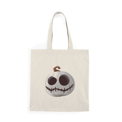 Halloween Trick or Treat Bag Tote Halloween-Themed Natural Tote Bag, Trick or Treat Bag