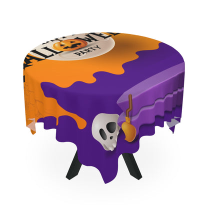 Halloween Party Tablecloth, Spooky Decor, Festive Table Cover, Fall Celebration, Holiday Decorations, Halloween Party Supply