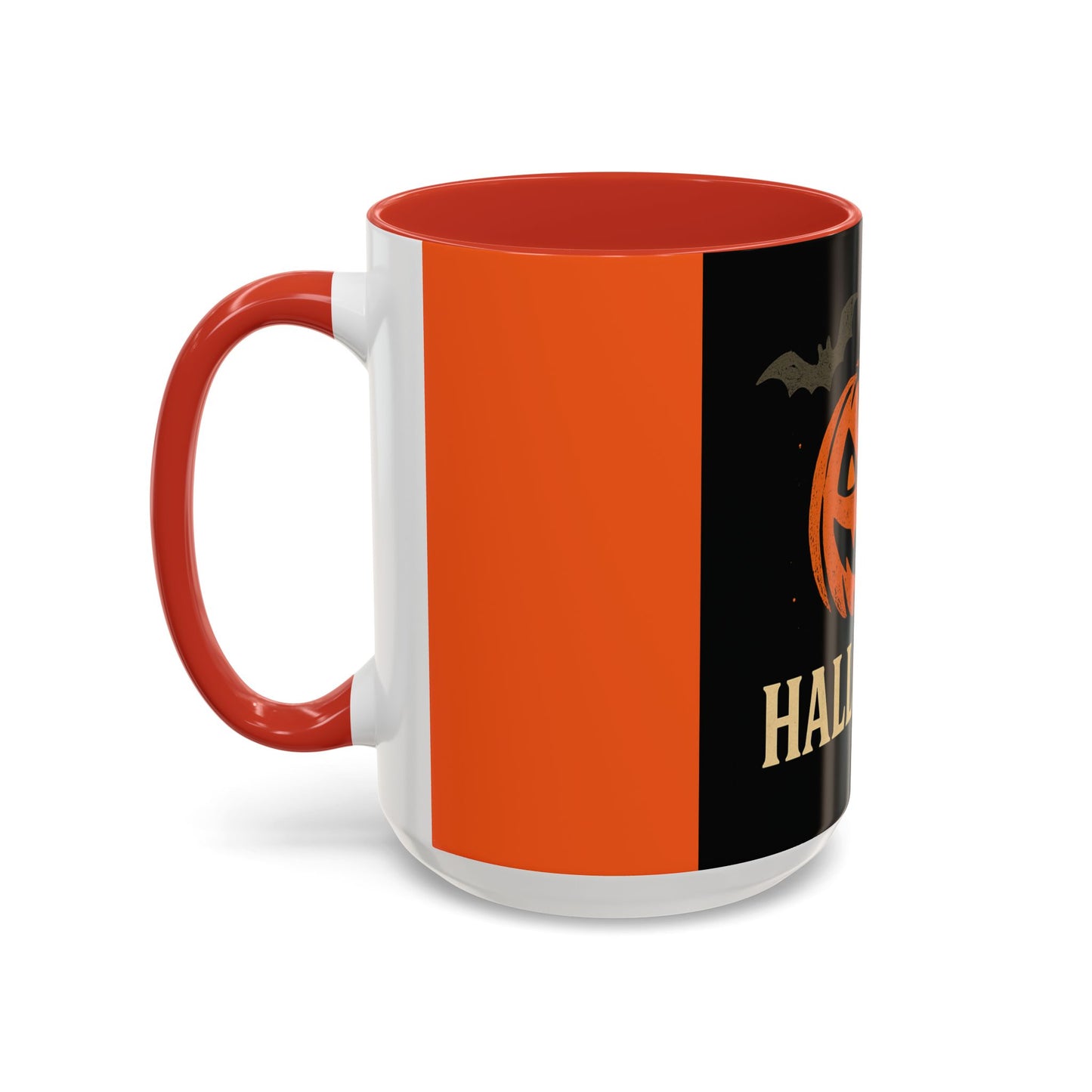 Halloween Accent Coffee Mug - Spooky Pumpkin Design, Perfect for Fall, Autum Coffee Lovers, Holiday Gift, Home Decor