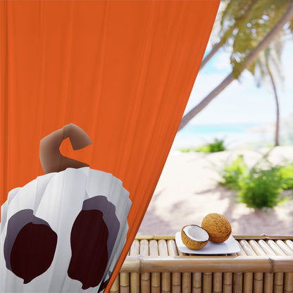 Halloween Pumpkin Window Curtain - Spooky Home Decor, Fall Decor, Halloween Decoration, Room Divider, Festive Gift Idea