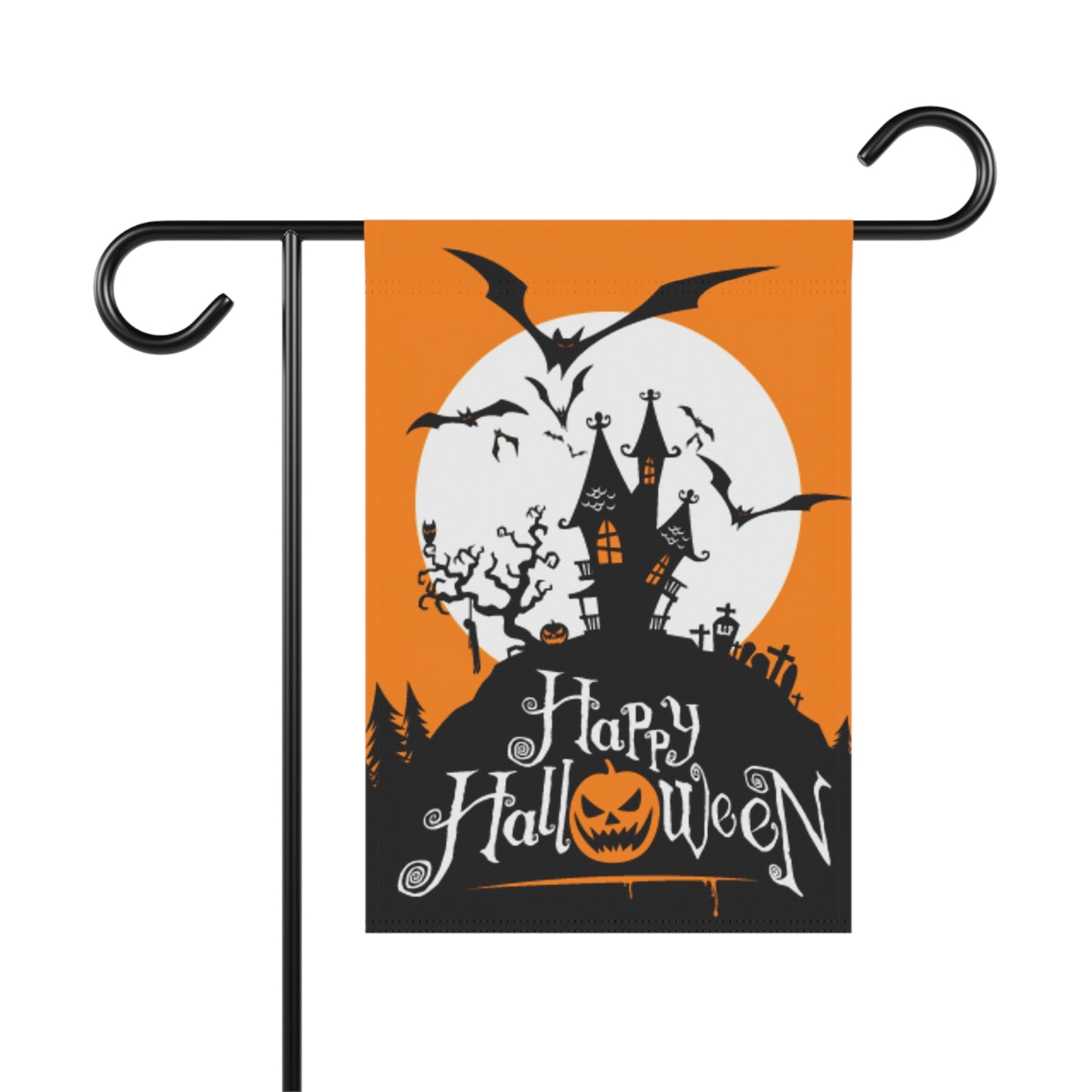 Halloween Garden Banner, Festive Outdoor Decor, Holiday Yard Flag