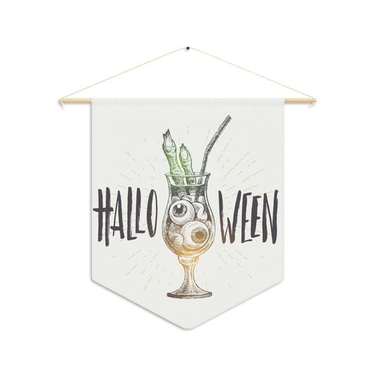 Halloween Pennant Banner, Spooky Decor, Holiday Wall Hanging, Fall Celebration, Halloween Party Decoration