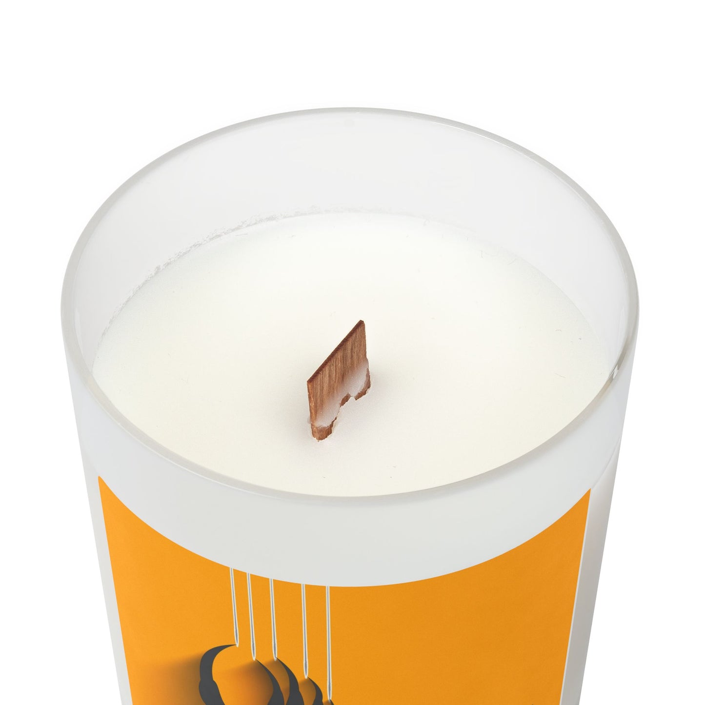 Halloween Frosted Glass Candle, 11oz - Pumpkin Spice Scented, Fall Home Decor,Autumn Candle